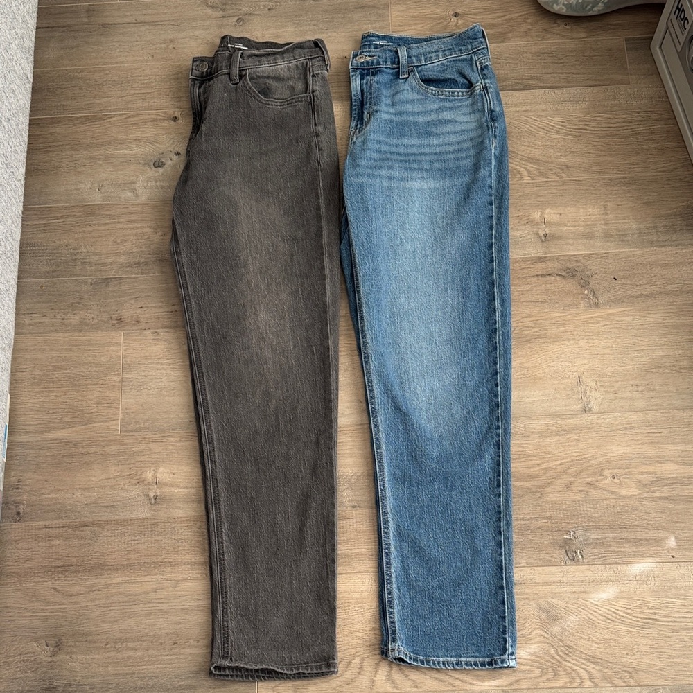 Old Navy Women's Boyfriend Jeans in Black and Blue